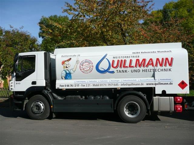 Servicefahrzeug Quillmann Tank- und Heiztechnik LKW der Quillmann GmbH Tank- und Heiztechnik in Hohenroda