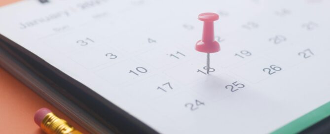 Stichtag im Kalender